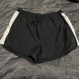 BCG Black and White running shorts